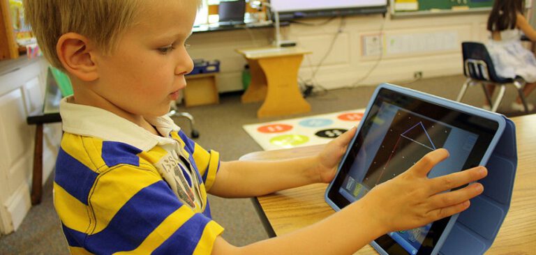 Kinderen werken op kleuterschool al met iPads