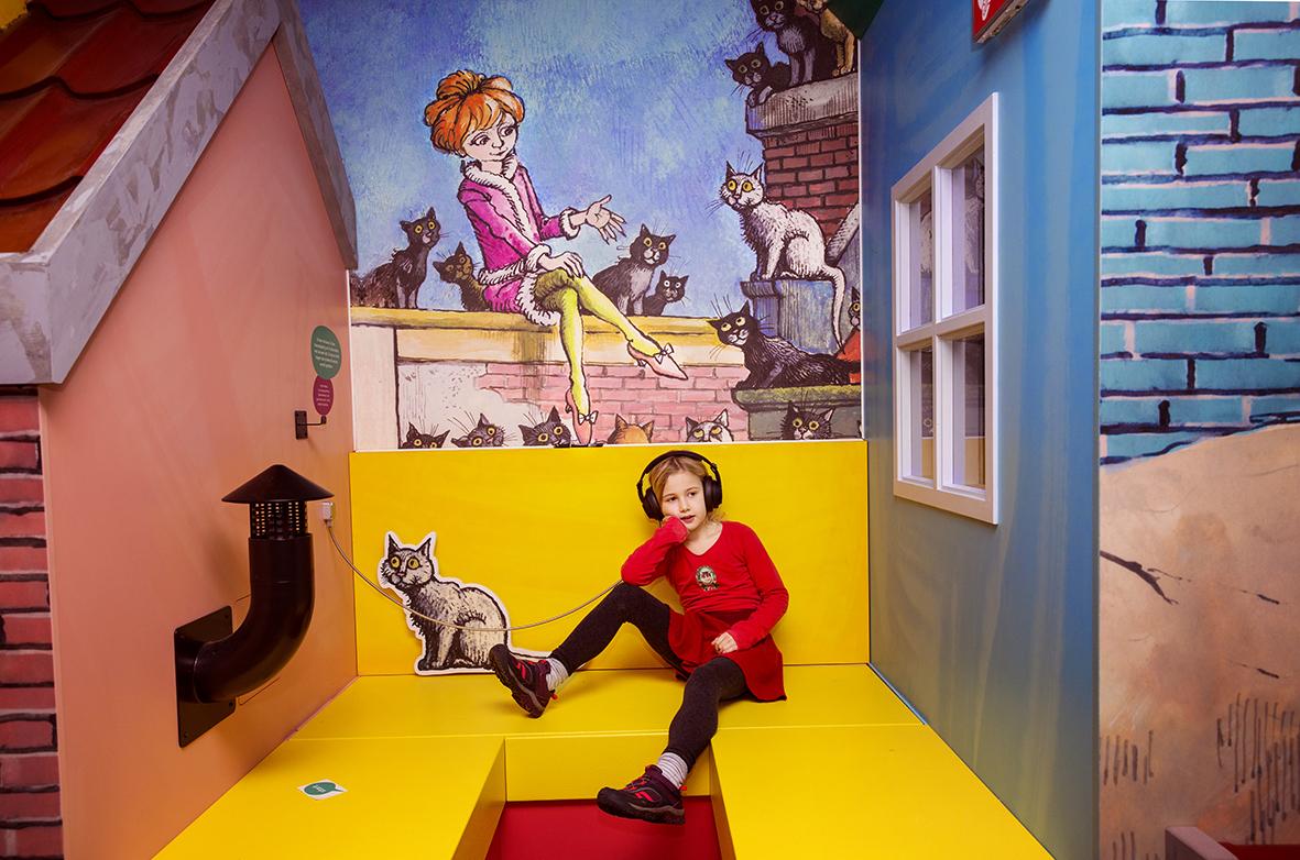 In het Kinderboekenmuseum vind je ook een tentoonstelling over de kinderboekenschrijfster Annie M.G. Schmidt.